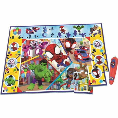 Clementoni Vloerpuzzel Spidey and Friends 24 Stukjes + Interactieve Pen