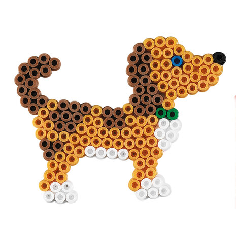 Hama Strijkkralen Multicolor met Hond en Zeshoekplaat 7000 Stuks