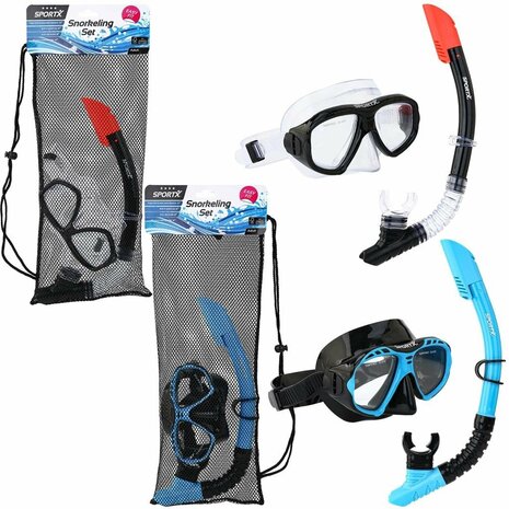 SportX Volwassenen Snorkelset 4 Sterren Assorti