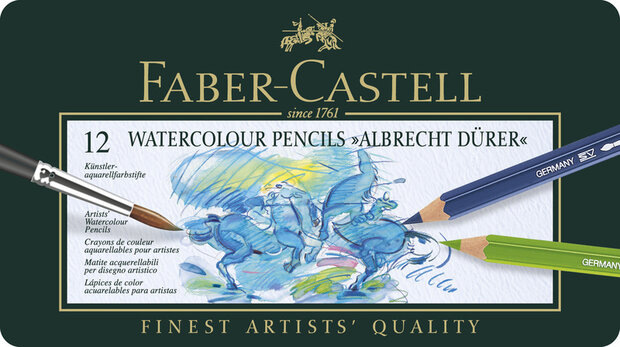 Faber Castell FC-117512 Aquarelpotlood Faber-Castell Albrecht Dürer Etui à 12 Stuks