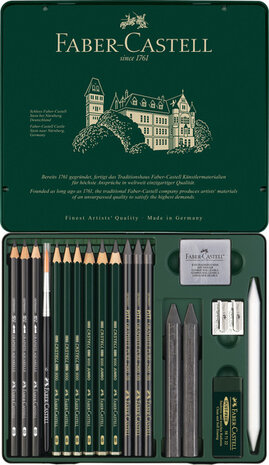 Faber Castell FC-112973 Grafietset Faber-Castell Pitt 19-delig