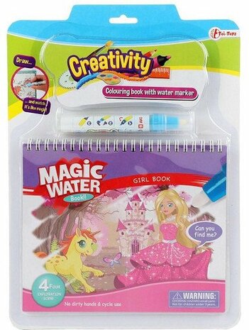 Creativity Kleuren met Water Prinses met Stift