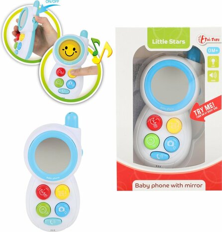 Toi-toys Little Stars Babytelefoon Junior 13cm Wit