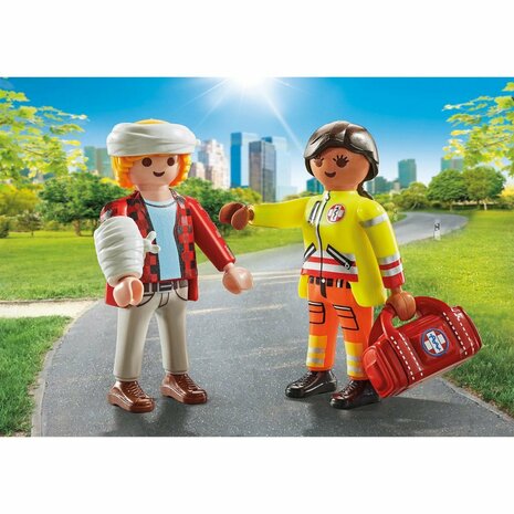 Playmobil 71506 Duopacks Paramedicus met Patiënt