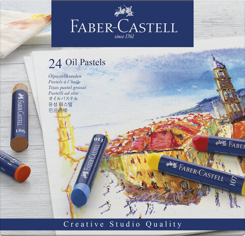 Faber Castell FC-127024 Oliepastels Creative Studio Etui A 24 Stuks.