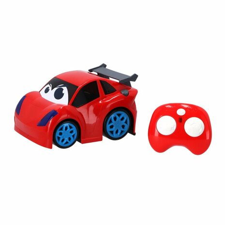 KiddyGo RC Crazy Racer Sport Auto 19 cm + Licht en Geluid Rood