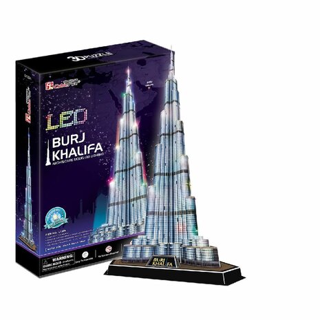 Cubic Fun 3D LED Puzzel Burj Khalifa 136 Stukjes