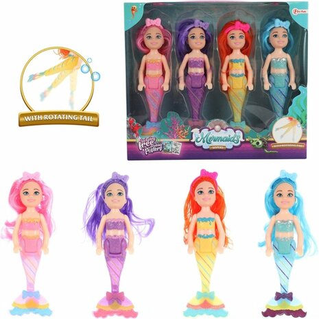 Mermaids Zeemeermin Pop Zusjes 4 Stuks