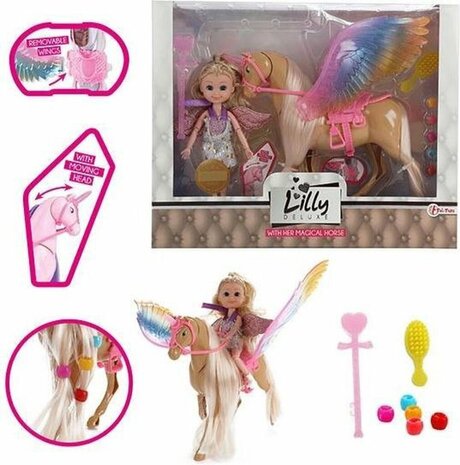 Lilly Tienerpop 15cm met Beweegbare Eenhoorn Lauren