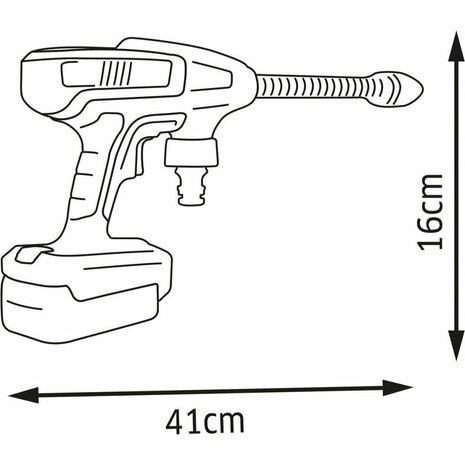 Smoby Kärcher KHB 6 Reinigingspistool Zwart/Geel