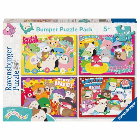 Ravensburger 4in1 Puzzel Squishmallows 4x100 Stukjes