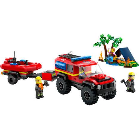 Lego City 60412 Brandweerauto met Reddingsboot