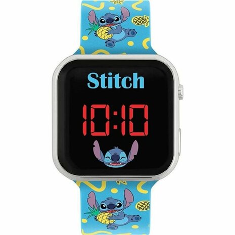 Disney Stitch LED Horloge Blauw