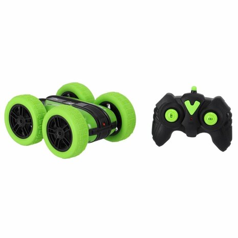 Rapid Wheels RC Flipover Auto Groen + Licht