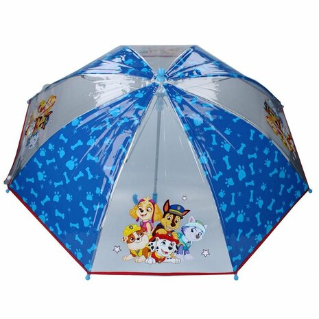 Paw Patrol Paraplu Transparant/Blauw