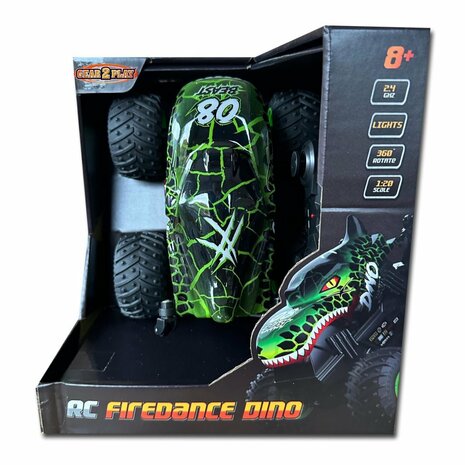 Gear2play RC Firedance Stuntauto Dino + Licht en Geluid