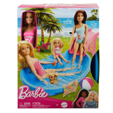 Barbie Zwembad met Pop