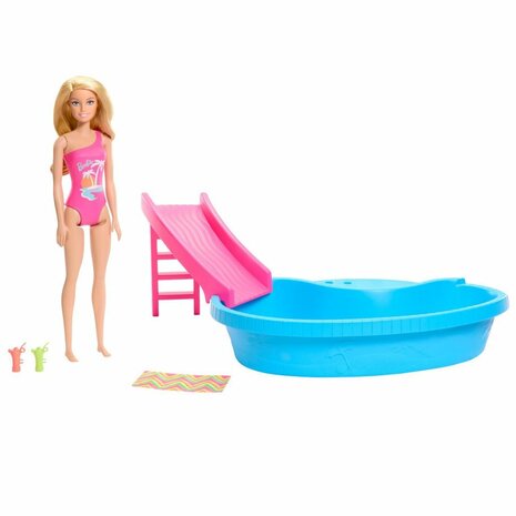 Barbie Zwembad met Pop