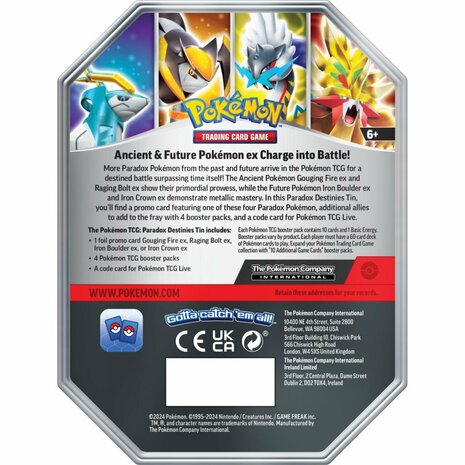 Pokémon Iron Boulder EX Tin Assorti