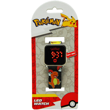 Pokémon LED Horloge Zwart