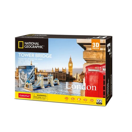 Cubic Fun National Geographic 3D Puzzel The Tower Bridge London 120 Stukjes