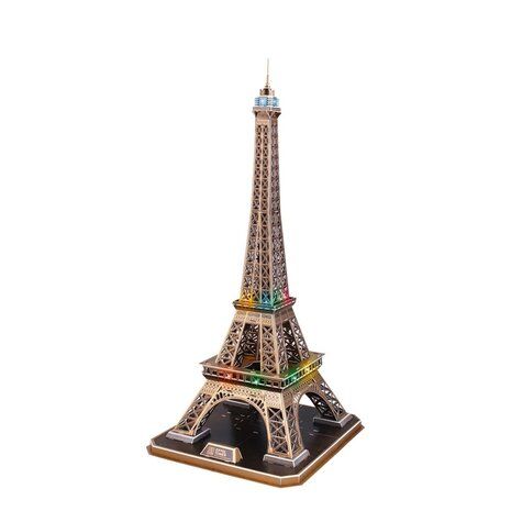 Cubic Fun 3D LED Puzzel de Eifeltoren 84 Stukjes