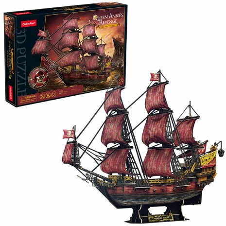 Cubic Fun 3D Puzzel Queen Anne Revenge 391 Stukjes