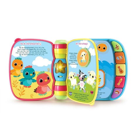 VTech Dierenvrienden Liedjesboek Blauw + Licht en Geluid