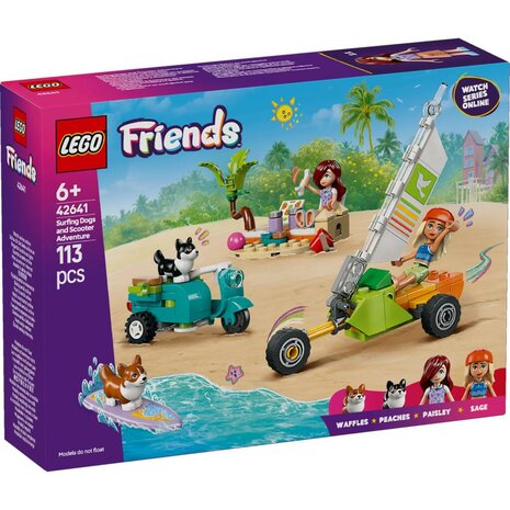 Lego Friends 42641 Surf- en Scooterplezier met de Honden