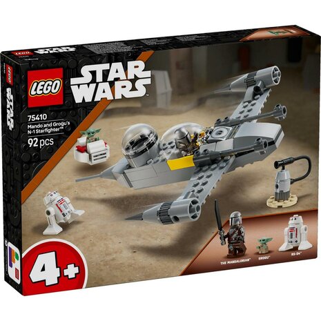 Lego Star Wars 75410 Mando en Grogu's N-1 Starfighter