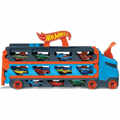 Hot Wheels Speedway Transportwagen + 3 Auto's