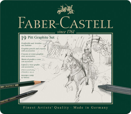 Faber Castell FC-112973 Grafietset Faber-Castell Pitt 19-delig