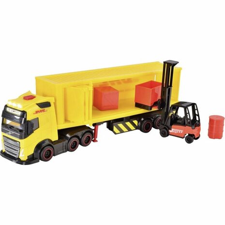 Dickie Toys DHL Vrachtwagen + Heftruck + Licht en Geluid