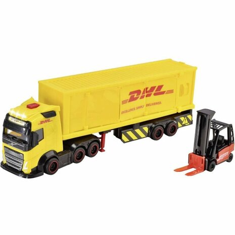 Dickie Toys DHL Vrachtwagen + Heftruck + Licht en Geluid