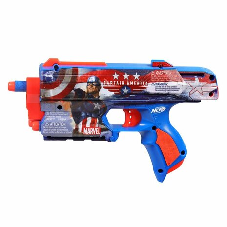 Nerf Captain America Blaster + 10 Darts