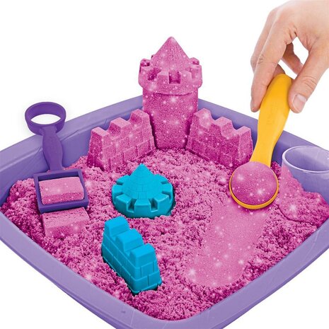 Kinetic Sand Sparkling Sandcastle Speelset Roze