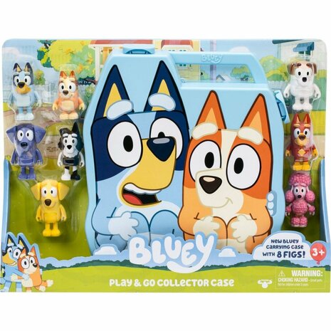 Bluey Opbergkoffer + 8 Figuren