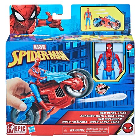 Spiderman Figuur en Voertuig