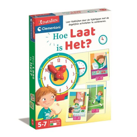 Clementoni Education Hoe Laat Is Het?