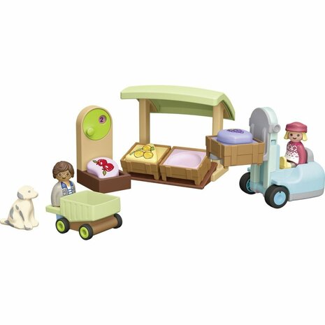 Playmobil 71691 Junior Biologische Marktkraam en Heftruck