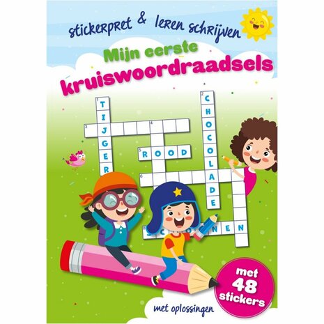 Kruiswoordpuzzelboek Kinderen 6-10 Jaar