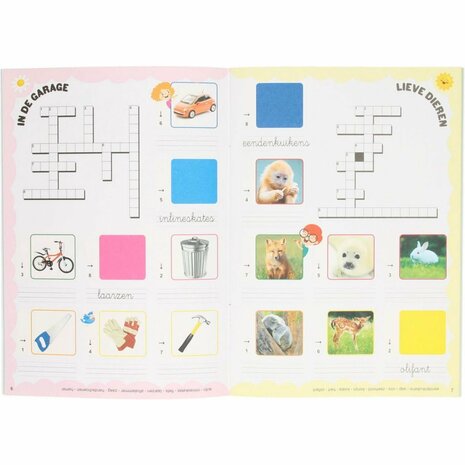 Kruiswoordpuzzelboek Kinderen 6-10 Jaar