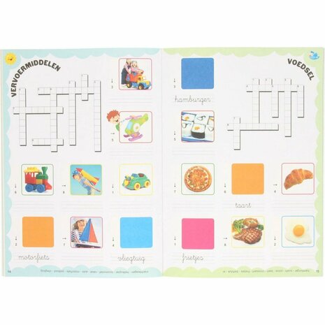 Kruiswoordpuzzelboek Kinderen 6-10 Jaar
