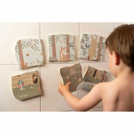 Little Dutch Forest Friends Bad Puzzel 6 Stukjes