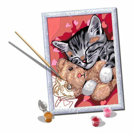 Ravensburger CreArt Schilderen op Nummer Vredige Poes