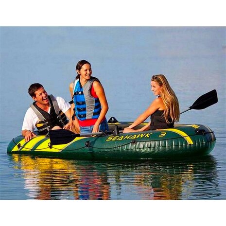 Intex 68380NP Opblaasboot Seahawk 3 3-Persoons Set