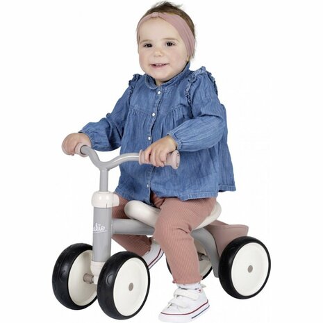 Smoby Rookie Loopfiets Roze/Grijs/Wit
