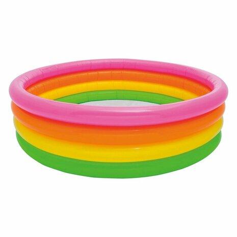 Intex 56441NP Wet Set Collection Sunset Glow Opblaaszwembad 168x46 cm Roze/Oranje/Geel/Groen