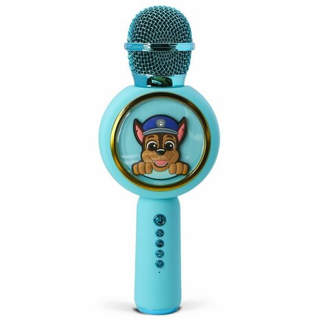 Paw Patrol Karaoke Microfoon Chase met Bluetooth + Licht Blauw