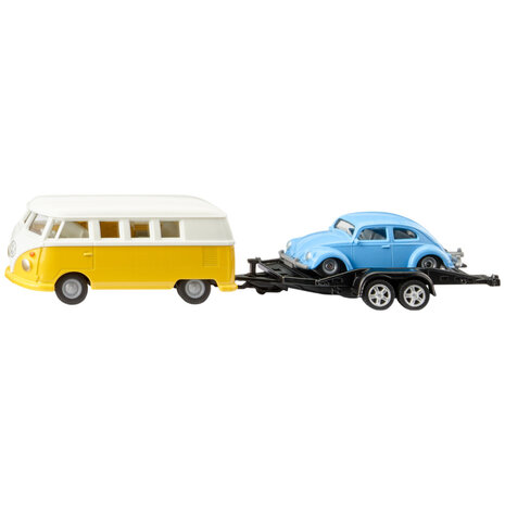 Siku 2567 VW T1 + Aanhanger en VW Kever
